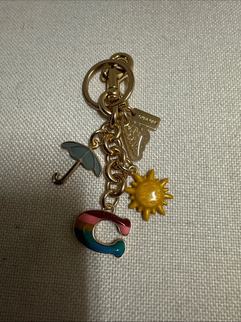 NWOT, Coach vintage key chain “ Summer” theme. - Picture 1 of 6